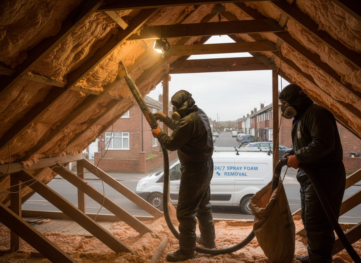 Spray Foam Removal in Amcotts, Lincolnshire DN17