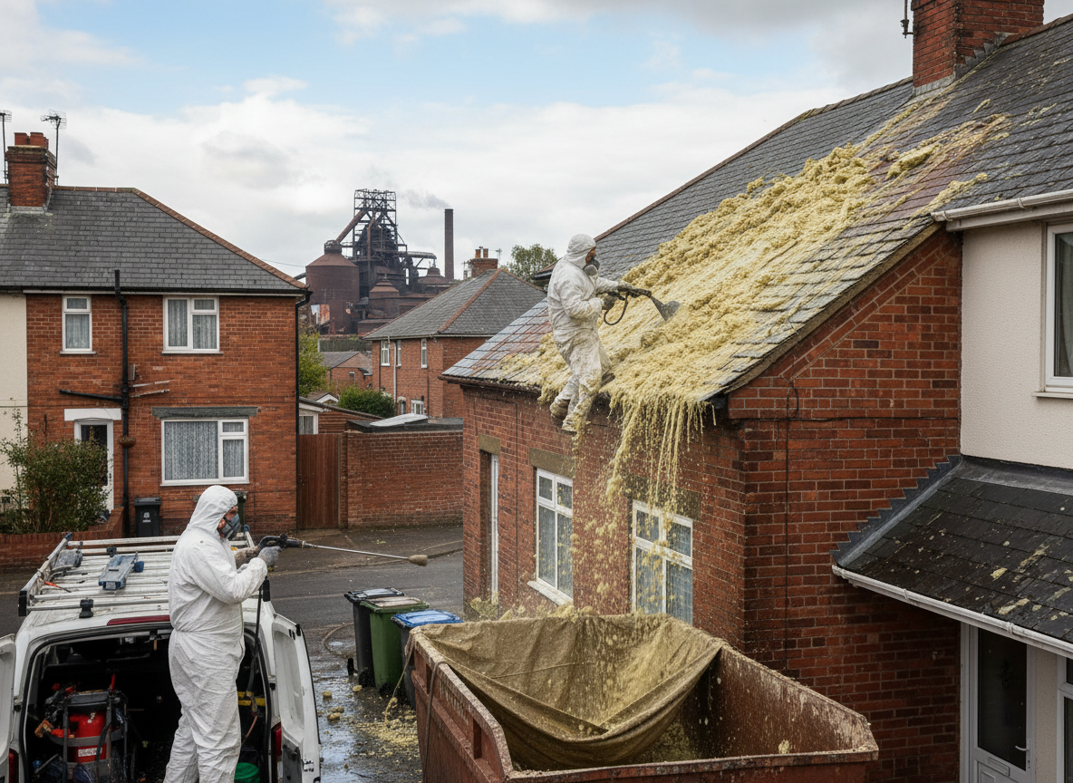 Roof Spray Foam Removal in Scunthorpe, Lincolnshire